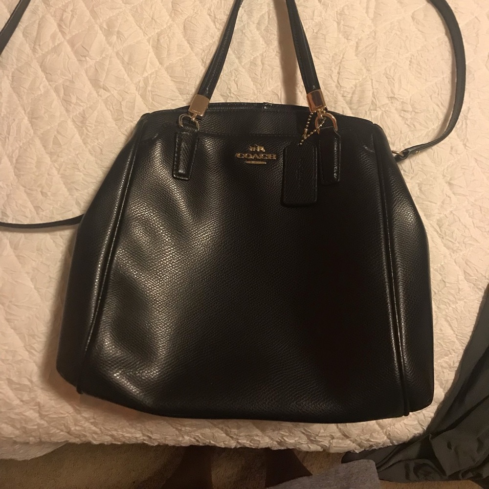 Black coach purse